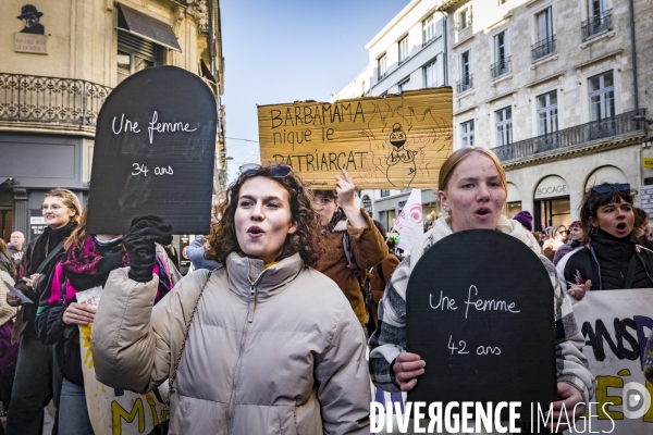 Manifestation contre les Violences faites aux Femmes. Montpellier, 25.11.2023