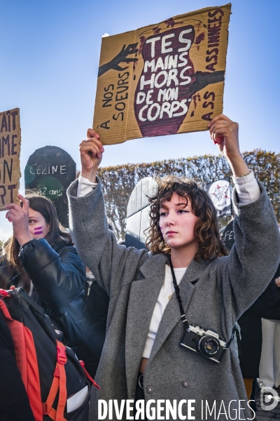 Manifestation contre les Violences faites aux Femmes. Montpellier, 25.11.2023