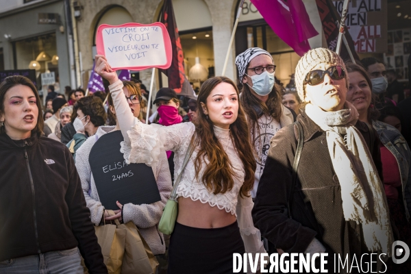 Manifestation contre les Violences faites aux Femmes. Montpellier, 25.11.2023