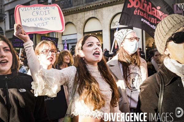 Manifestation contre les Violences faites aux Femmes. Montpellier, 25.11.2023