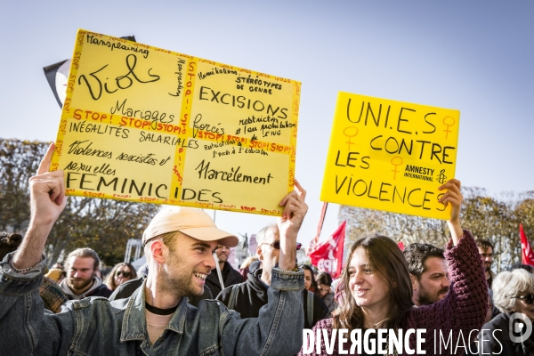 Manifestation contre les Violences faites aux Femmes. Montpellier, 25.11.2023