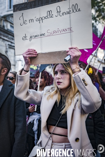 Manifestation contre les Violences faites aux Femmes. Montpellier, 25.11.2023