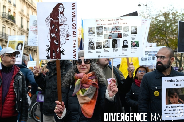 Manifestation contre les violences faites aux femmes, Paris