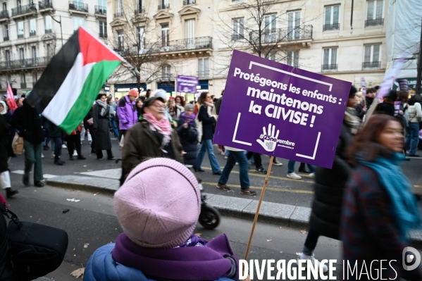 Manifestation contre les violences faites aux femmes, Paris