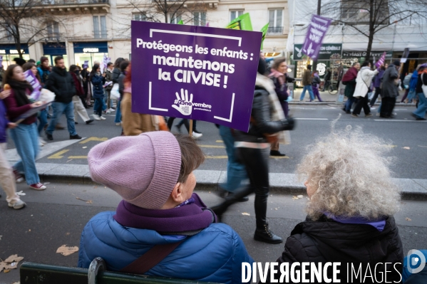Manifestation contre les violences faites aux femmes, Paris