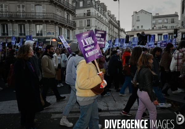 Manifestation contre les violences faites aux femmes, Paris