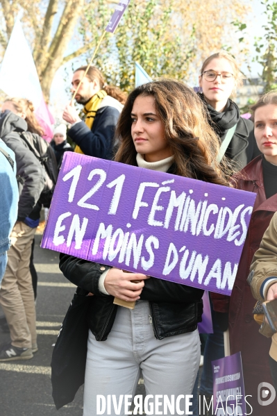 Manifestation contre les violences faites aux femmes, Paris