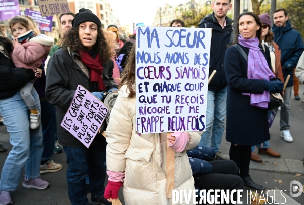 Manifestation contre les violences faites aux femmes, Paris