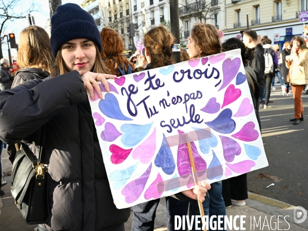 Manifestation contre les violences faites aux femmes, Paris
