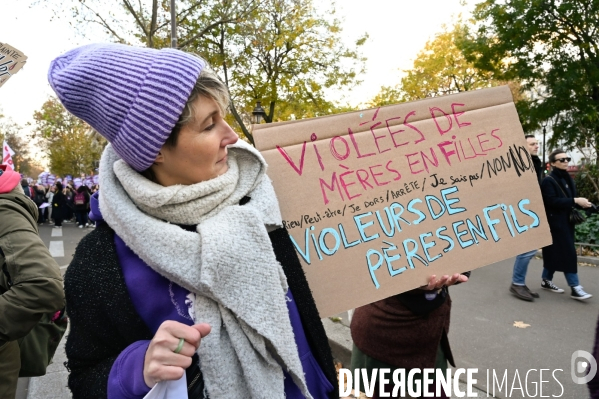 Manifestation contre les violences faites aux femmes, Paris