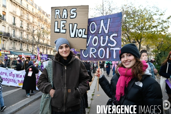 Manifestation contre les violences faites aux femmes, Paris
