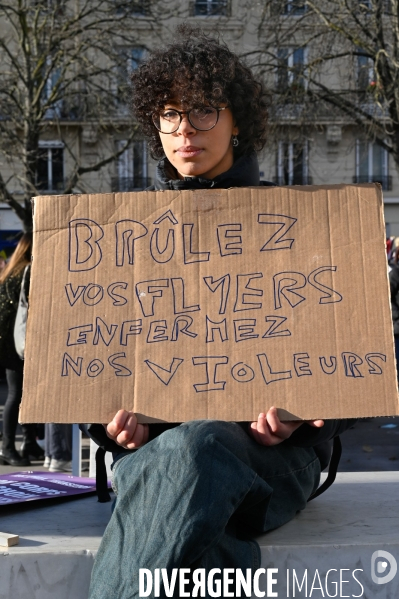 Manifestation contre les violences faites aux femmes, Paris