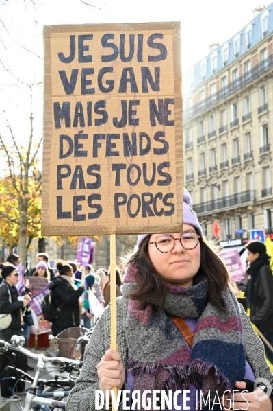 Manifestation contre les violences faites aux femmes, Paris