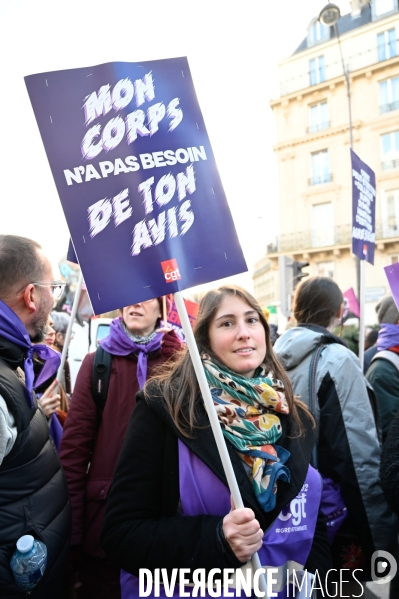 Manifestation contre les violences faites aux femmes, Paris