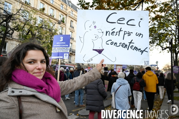 Manifestation contre les violences faites aux femmes, Paris
