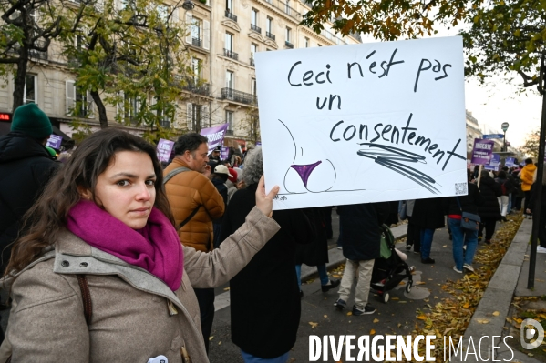 Manifestation contre les violences faites aux femmes, Paris