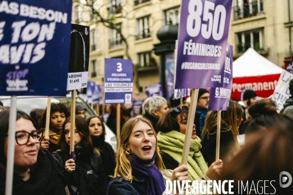 Manifestation contre les violences faites aux femmes