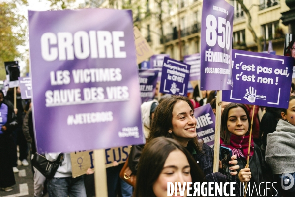 Manifestation contre les violences faites aux femmes