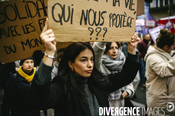 Manifestation contre les violences faites aux femmes