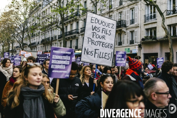 Manifestation contre les violences faites aux femmes