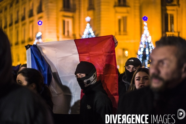 Rassemblement de l extreme droite en hommage a thomas tue a crepol.