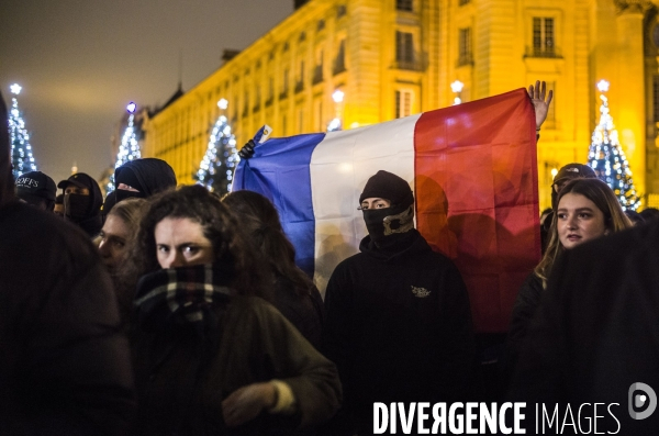 Rassemblement de l extreme droite en hommage a thomas tue a crepol.
