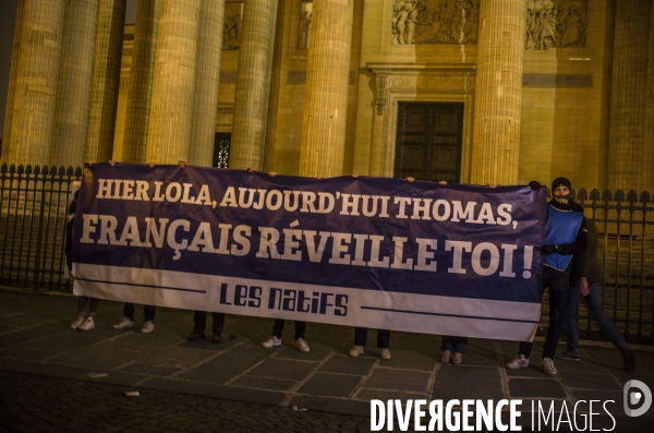 Rassemblement de l extreme droite en hommage a thomas tue a crepol.