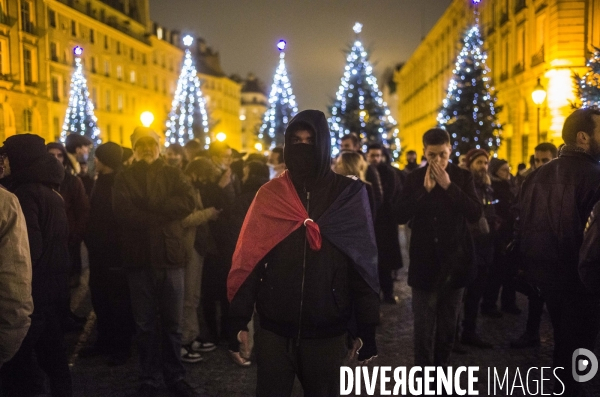 Rassemblement de l extreme droite en hommage a thomas tue a crepol.