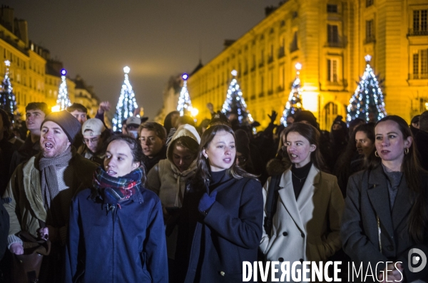 Rassemblement de l extreme droite en hommage a thomas tue a crepol.