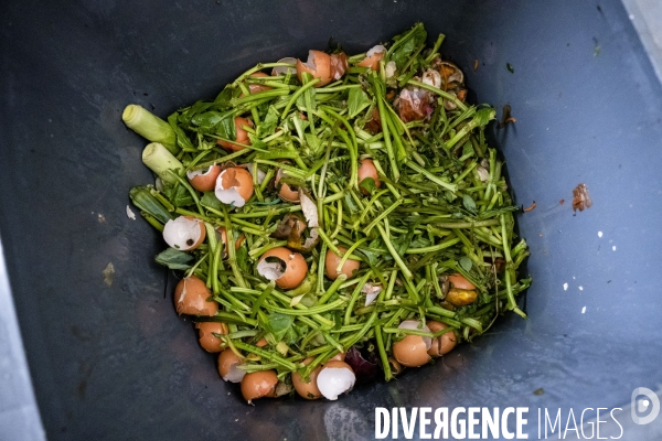 Les Alchimistes, site de production de compostage de dechets alimentaires.