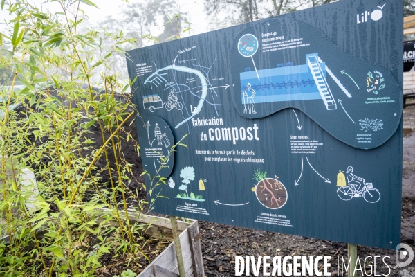 Les Alchimistes, site de production de compostage de dechets alimentaires.