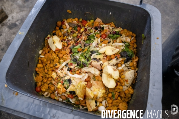 Les Alchimistes, site de production de compostage de dechets alimentaires.