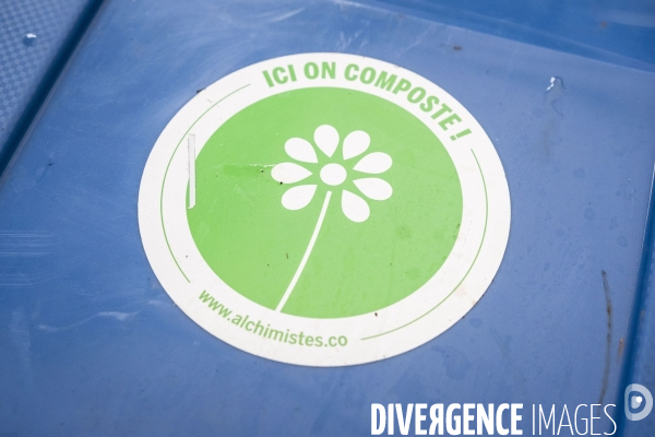 Les Alchimistes, site de production de compostage de dechets alimentaires.