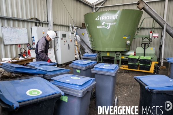 Les Alchimistes, site de production de compostage de dechets alimentaires.