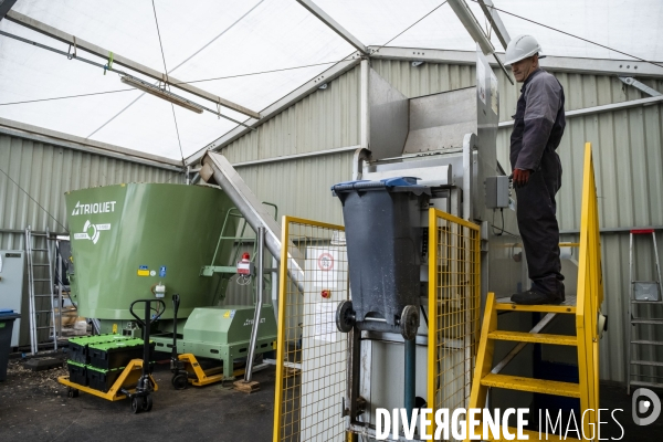 Les Alchimistes, site de production de compostage de dechets alimentaires.