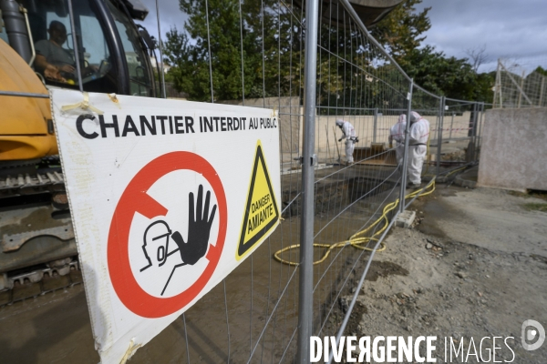 Travaux avec amiante naturel