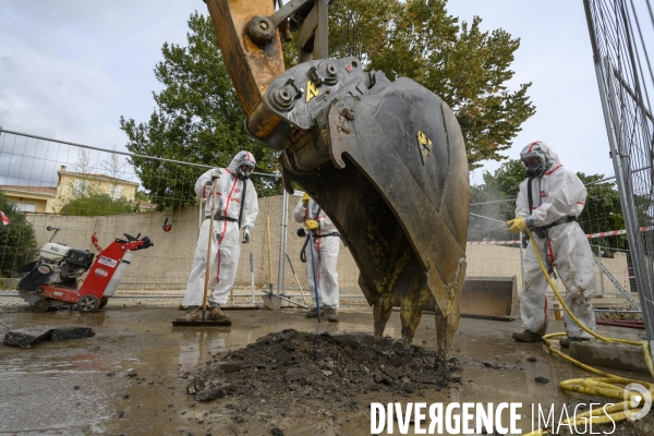 Travaux avec amiante naturel