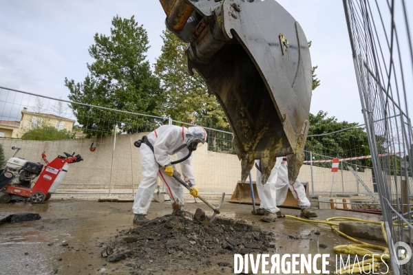 Travaux avec amiante naturel