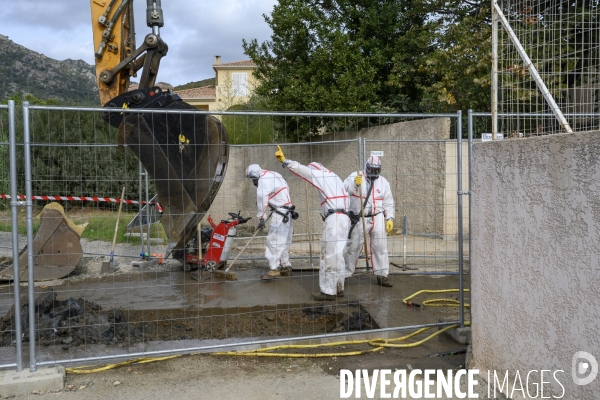 Travaux avec amiante naturel