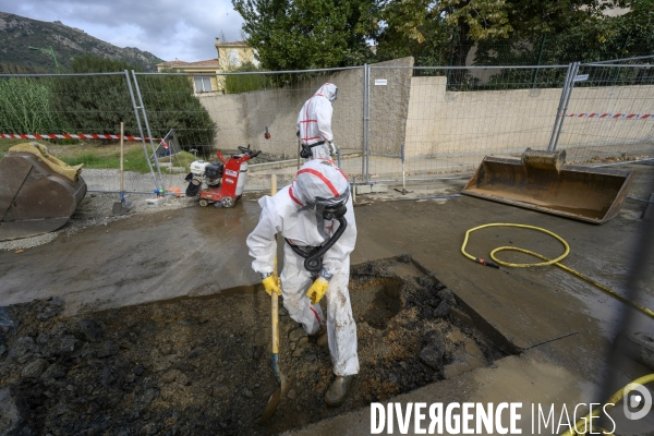 Travaux avec amiante naturel