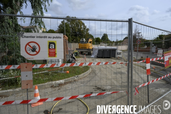 Travaux avec amiante naturel