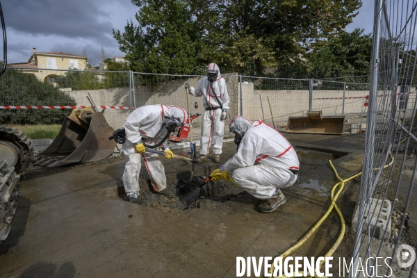 Travaux avec amiante naturel