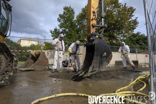 Travaux avec amiante naturel