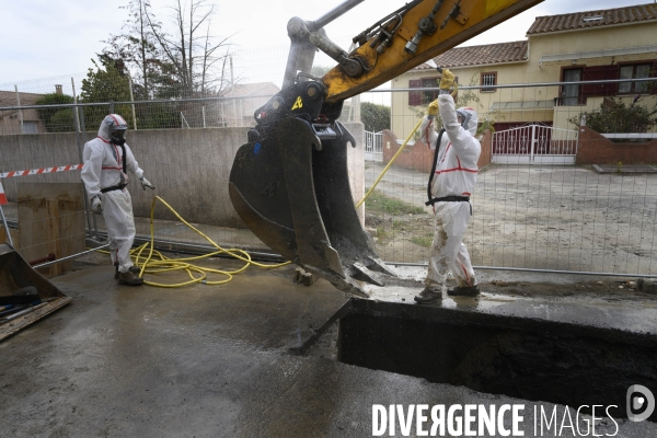 Travaux avec amiante naturel