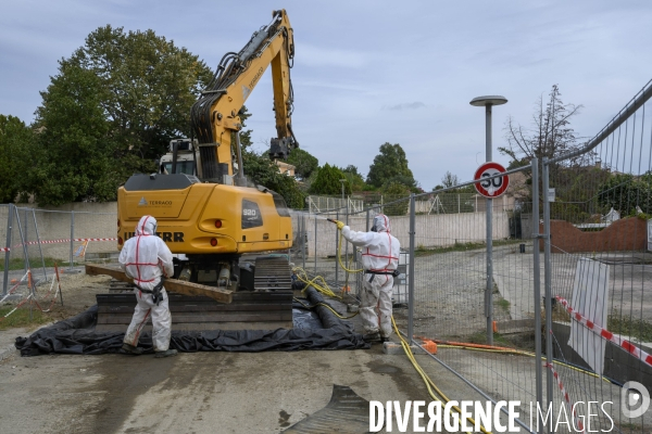 Travaux avec amiante naturel