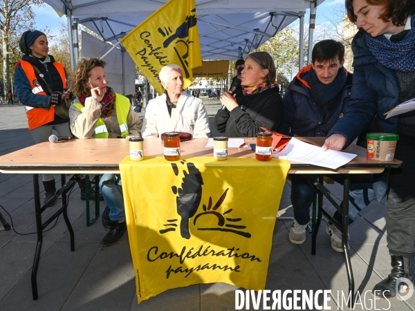 Les apicultrices et apiculteurs en colère manifestent à Paris pour demander des prix rémunérateurs en apiculture.