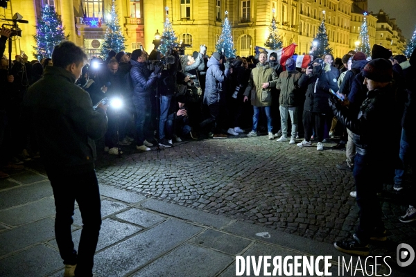 Manifestation au Panthéon  de l  ultradroite