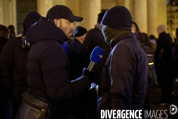 Manifestation au Panthéon  de l  ultradroite