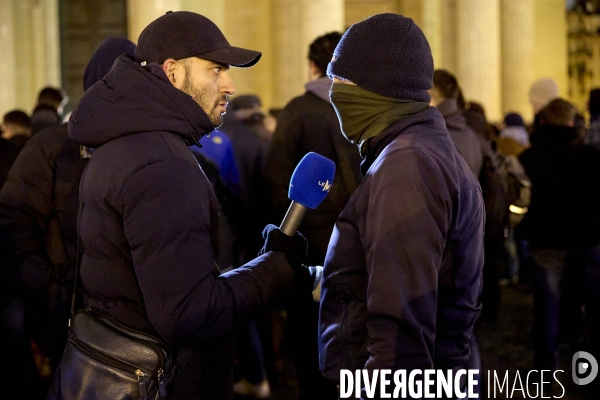 Manifestation au Panthéon  de l  ultradroite