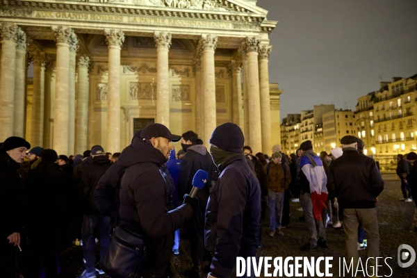Manifestation au Panthéon  de l  ultradroite